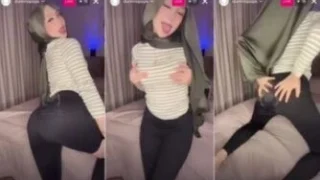Desahan Hijab Little Woman Live Private IG